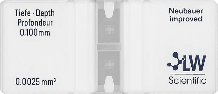 LW Scientific CTL-HEMM-GLDR - Hemacytometer for Erythrocytes and Leukocytes