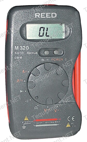 Reed M320 Multimeter, Pocket, 600v Ac/dc
