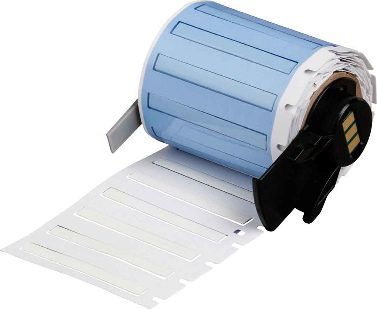 Brady M6-094-175-342-WT - Wire and Cable Labels, PermaSleeve, Heat Shrink, 0.094' Diameter, White, 100 Labels/Roll