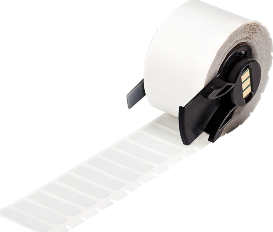 Brady M6-15-428 - Labels, Heat Resistant, Metallic, Permanent Acrylic, Light Gray, Matte, Polyester