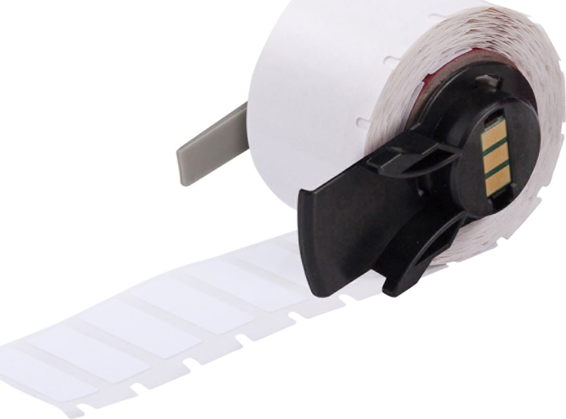Brady M6-16-483 - Labels, Low Temperature, Permanent Rubber Based, White, Gloss, Polyester
