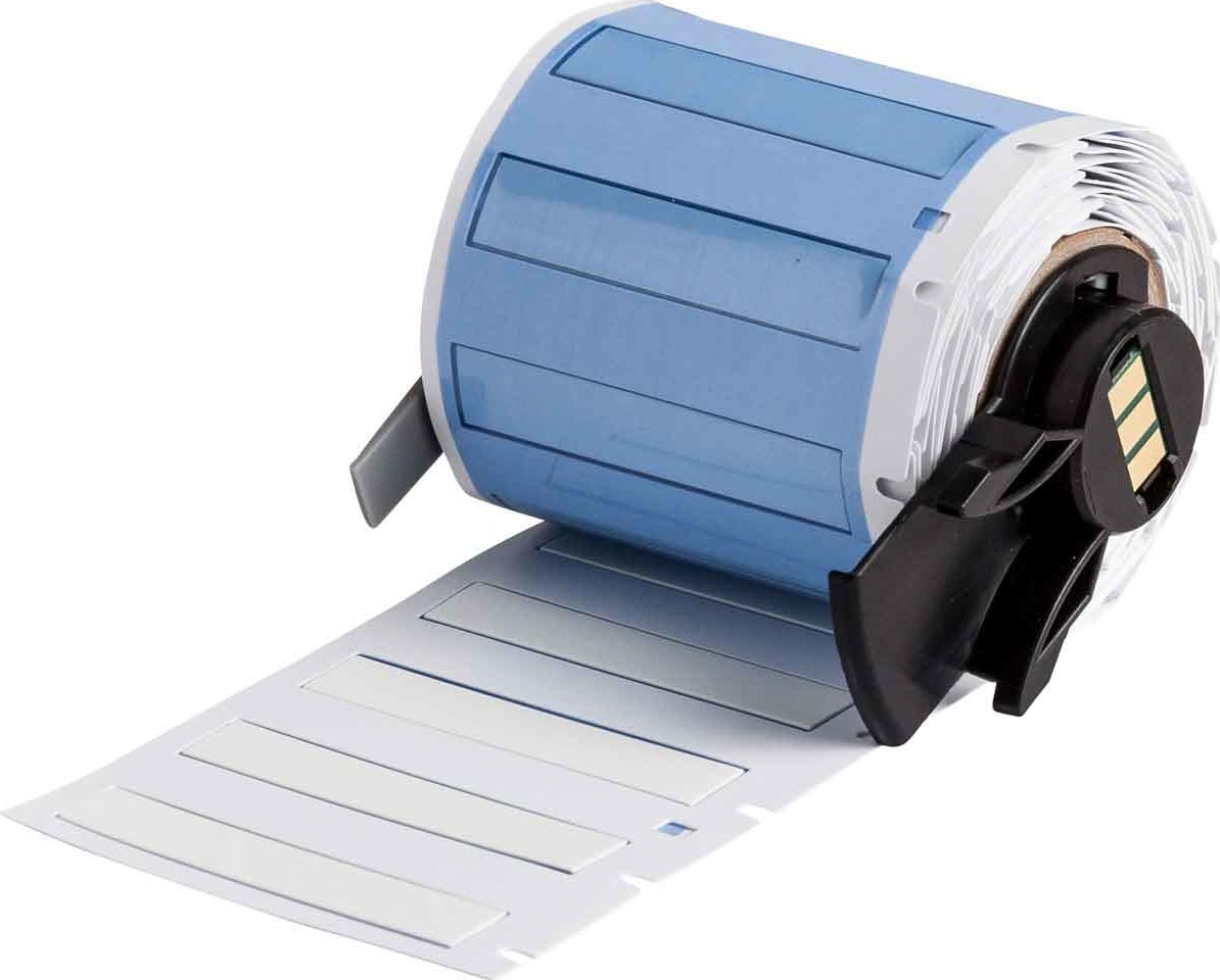 Brady M6-187-175-342-WT - Wire and Cable Labels, PermaSleeve, Heat Shrink, 0.187' Diameter, White, 100 Labels/Roll
