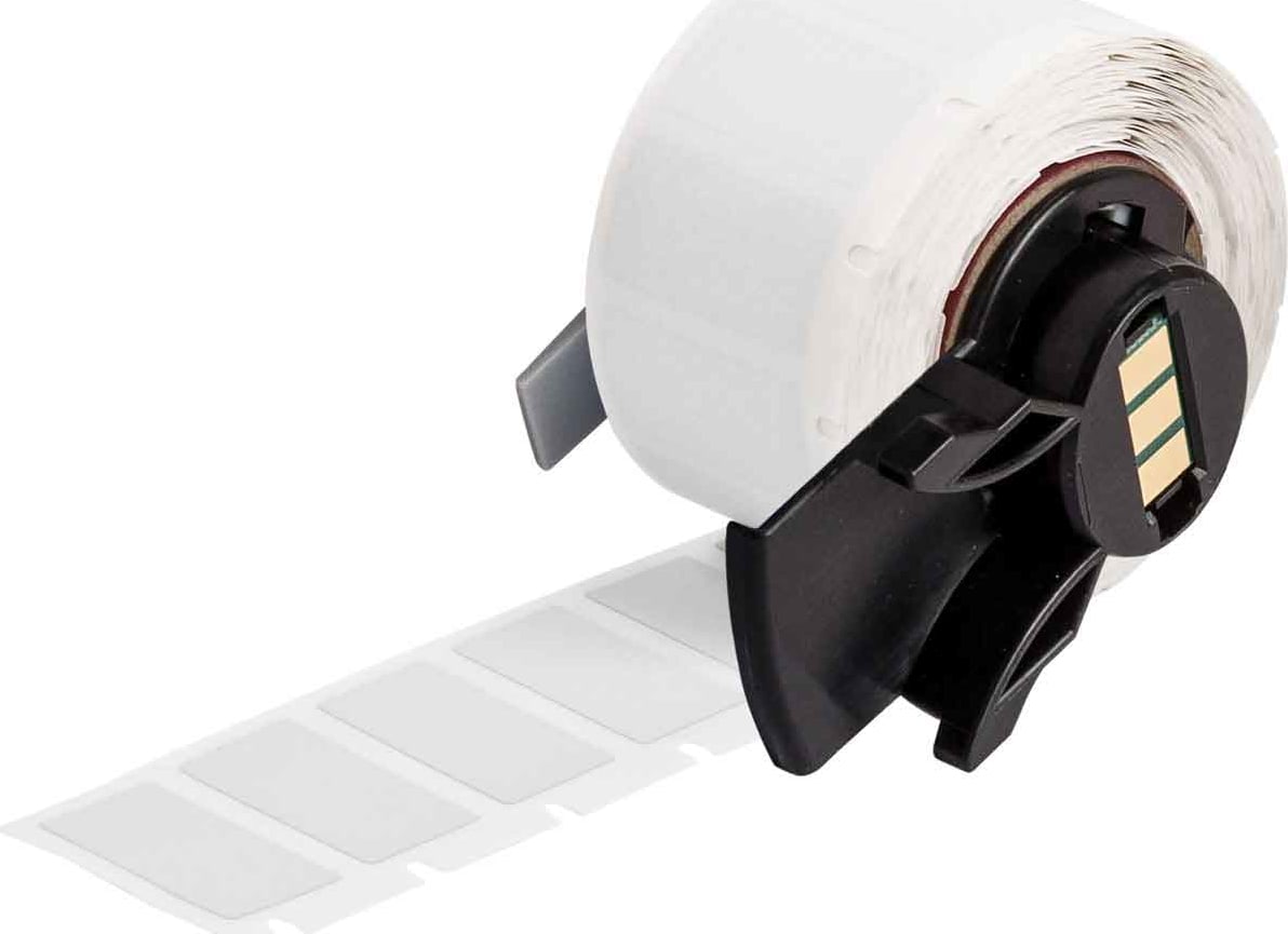 Brady M6-20-486 - Labels, Metallic, Permanent Rubber Based, Light Gray, Matte, Polyester