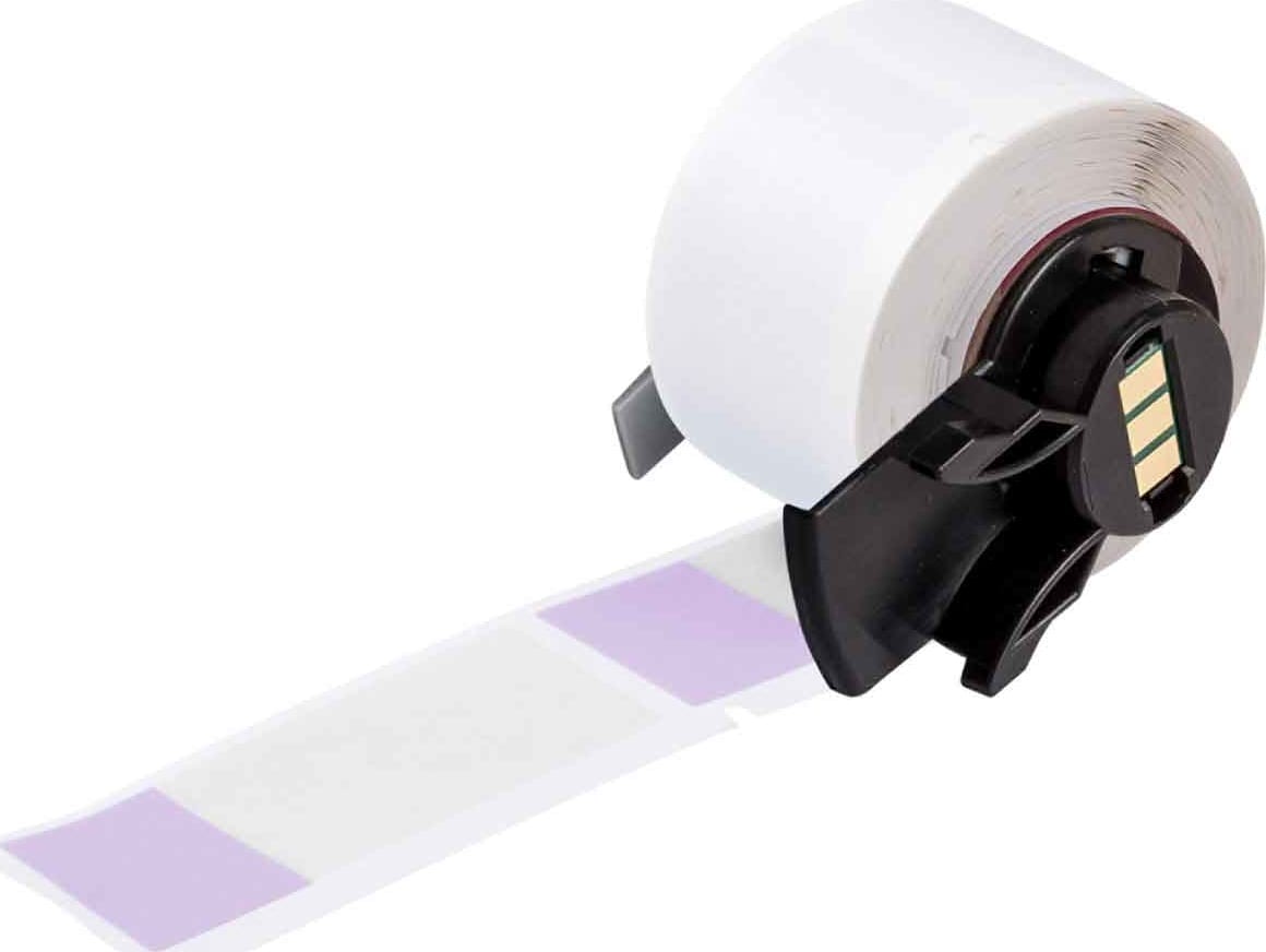 Brady M6-21-427-PL - Labels, Self Laminating, Acrylic Adhesive, Purple, Clear, Matte, Vinyl