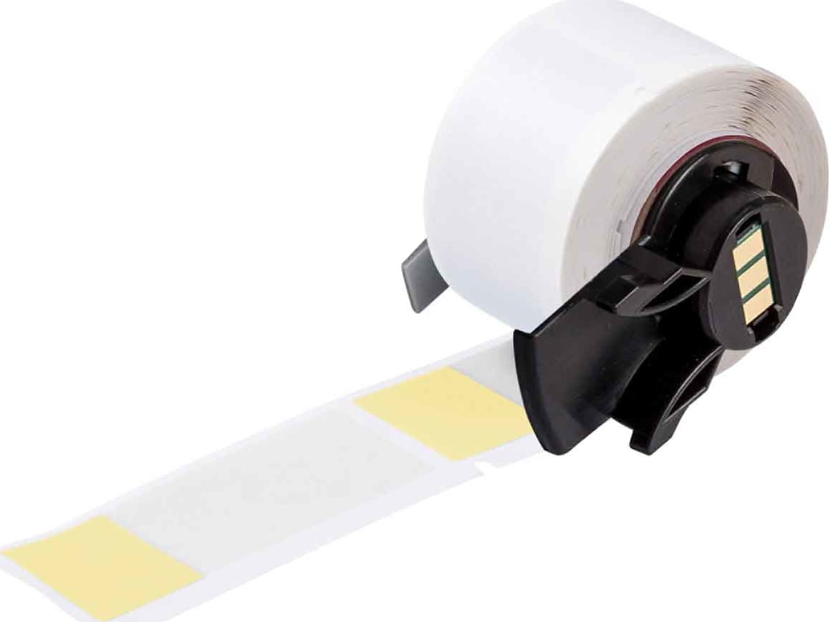 Brady M6-21-427-YL - Labels, Self Laminating, Acrylic Adhesive, Yellow, Clear, Matte, Vinyl