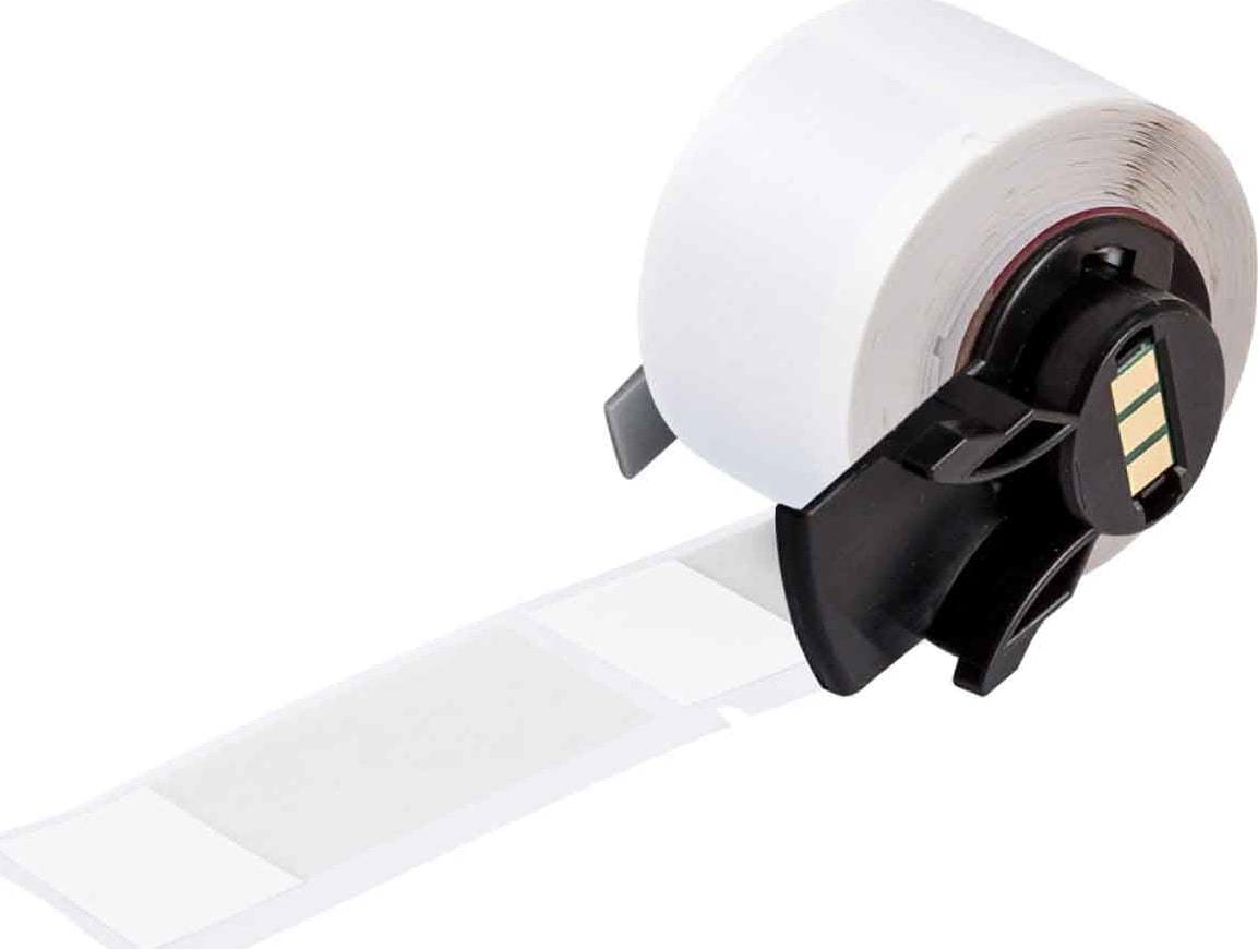 Brady M6-21-427 - Labels, Self Laminating & Wrap Around, Acrylic Adhesive, White, Clear, Matte, Vinyl