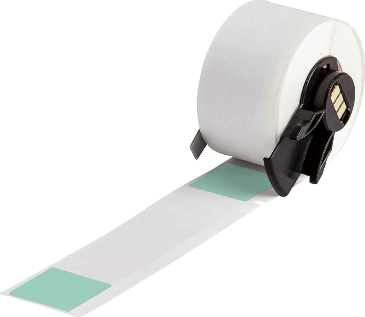 Brady M6-23-427-GR - Wire and Cabel Labels, Self-Laminating Vinyl, Green, Clear, 4' X 1', 100 Labels/Roll
