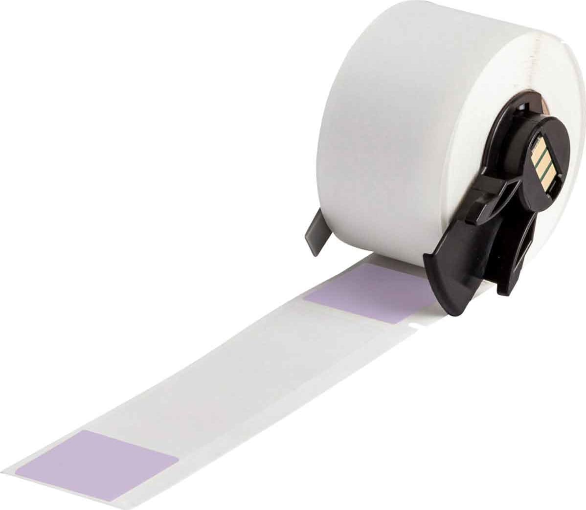 Brady M6-23-427-PL - Wire and Cabel Labels, Self-Laminating Vinyl, Purple, Clear, 4' X 1', 100 Labels/Roll