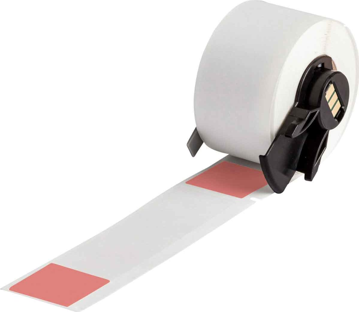 Brady M6-23-427-RD - Labels, Self Laminating, Acrylic Adhesive, Red, Clear, Matte, Vinyl