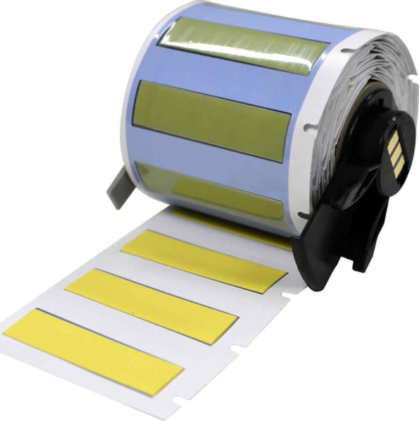 Brady M6-250-175-342-YL - Cable/Wire Labels, Heat Shrink, M6 M7 Printers, 0.25' Dia x 1.75', Yellow