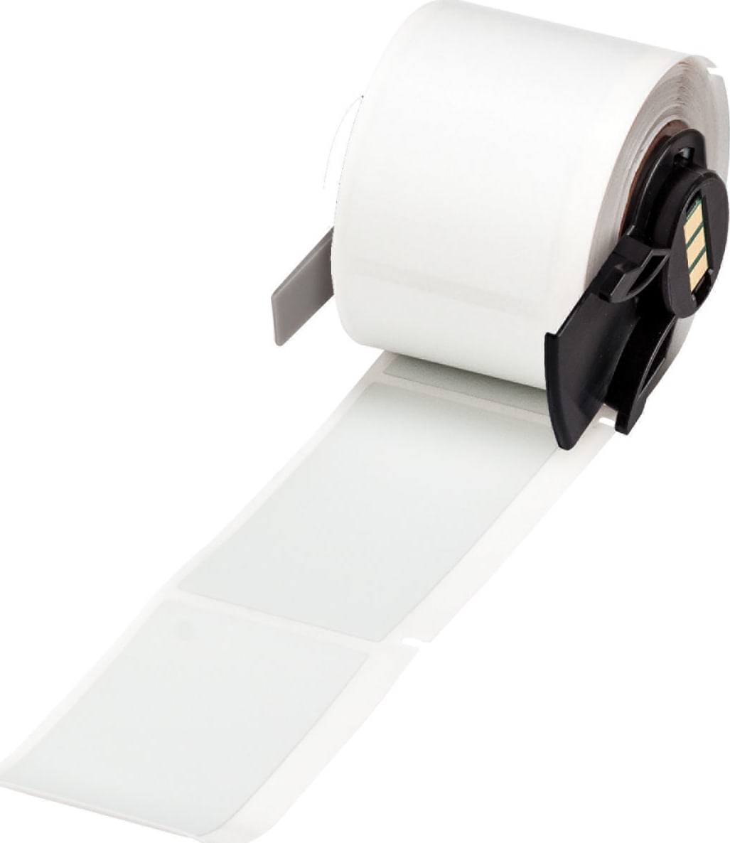 Brady M6-26-428 - Labels, Heat Resistant, Metallic, Permanent Acrylic, Light Gray, Matte, Polyester