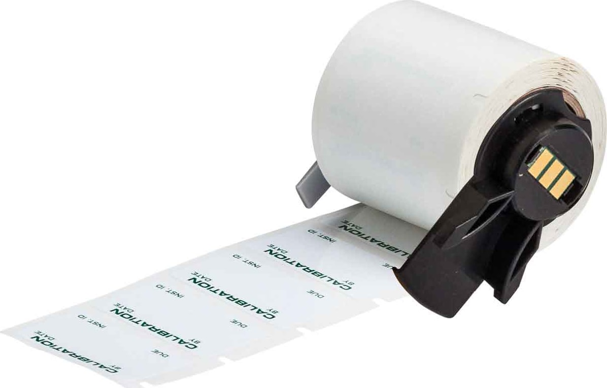 Brady M6-30-423-CALI - Labels, Heat Resistant, Permanent Acrylic, Green on White, Gloss, Polyester