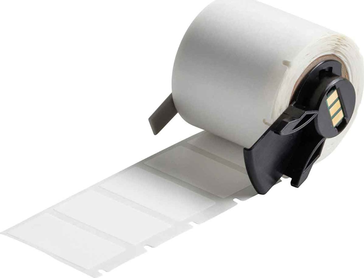 Brady M6-30-427-AW - Labels, Self Laminating & Wrap Around, Permanent Acrylic, White, Matte, Vinyl
