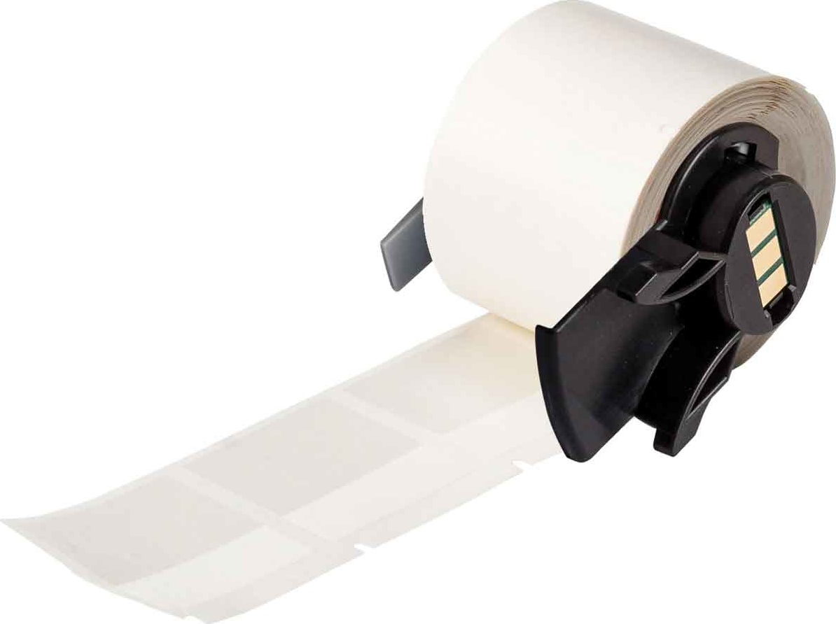 Brady M6-32-427 - Labels, Self Laminating & Wrap Around, Acrylic Adhesive, White, Clear, Matte, Vinyl