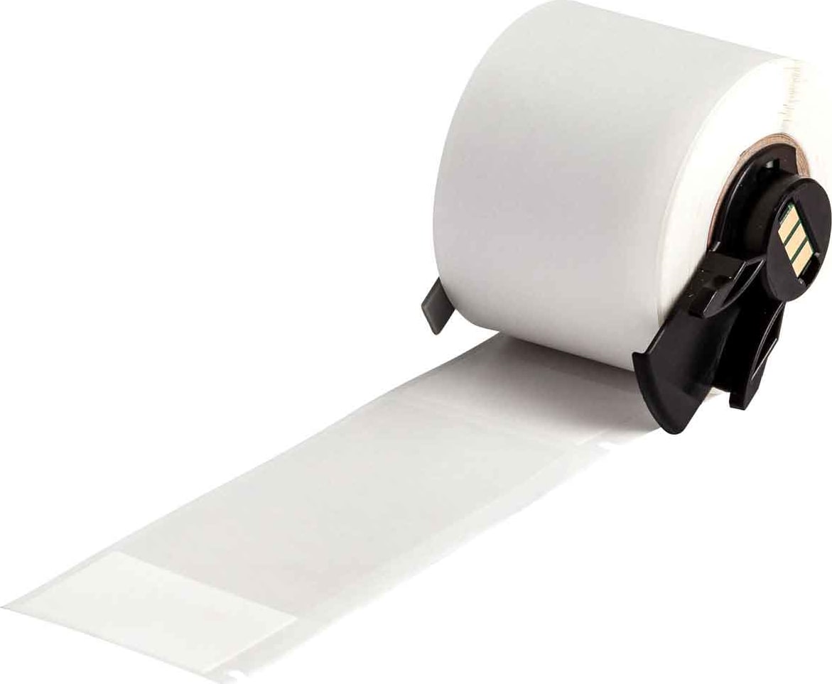 Brady M6-33-427 - Labels, Self Laminating & Wrap Around, Acrylic Adhesive, White, Clear, Matte, Vinyl