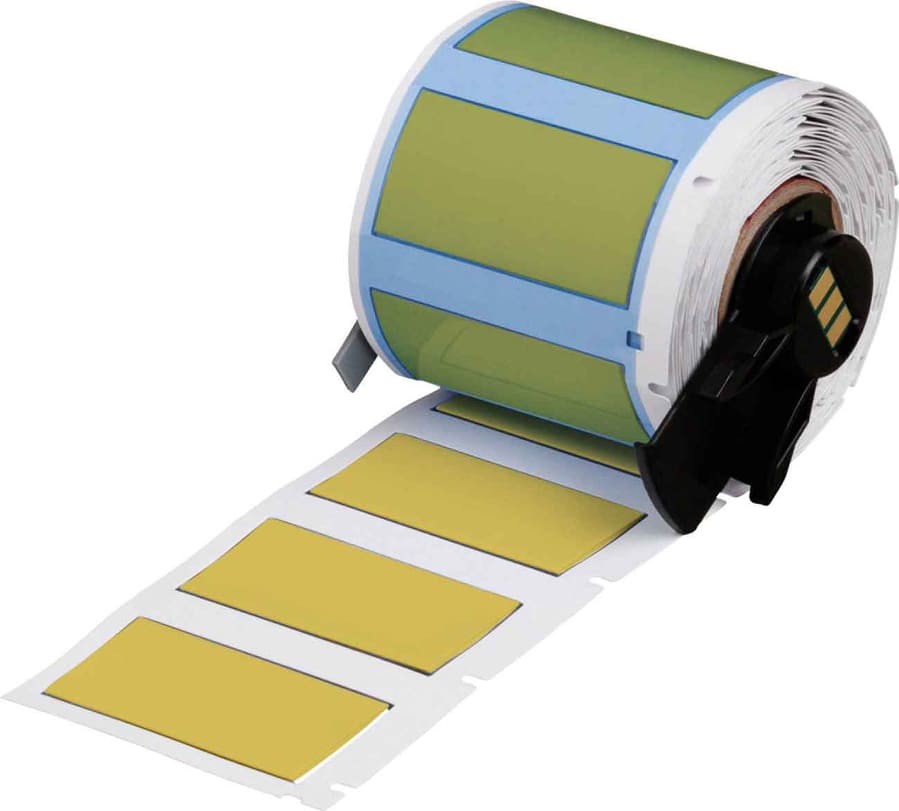 Brady M6-500-175-342-YL - Cable/Wire Labels, Heat Shrink, M6 M7 Printers, 0.5' Dia x 1.75', Yellow