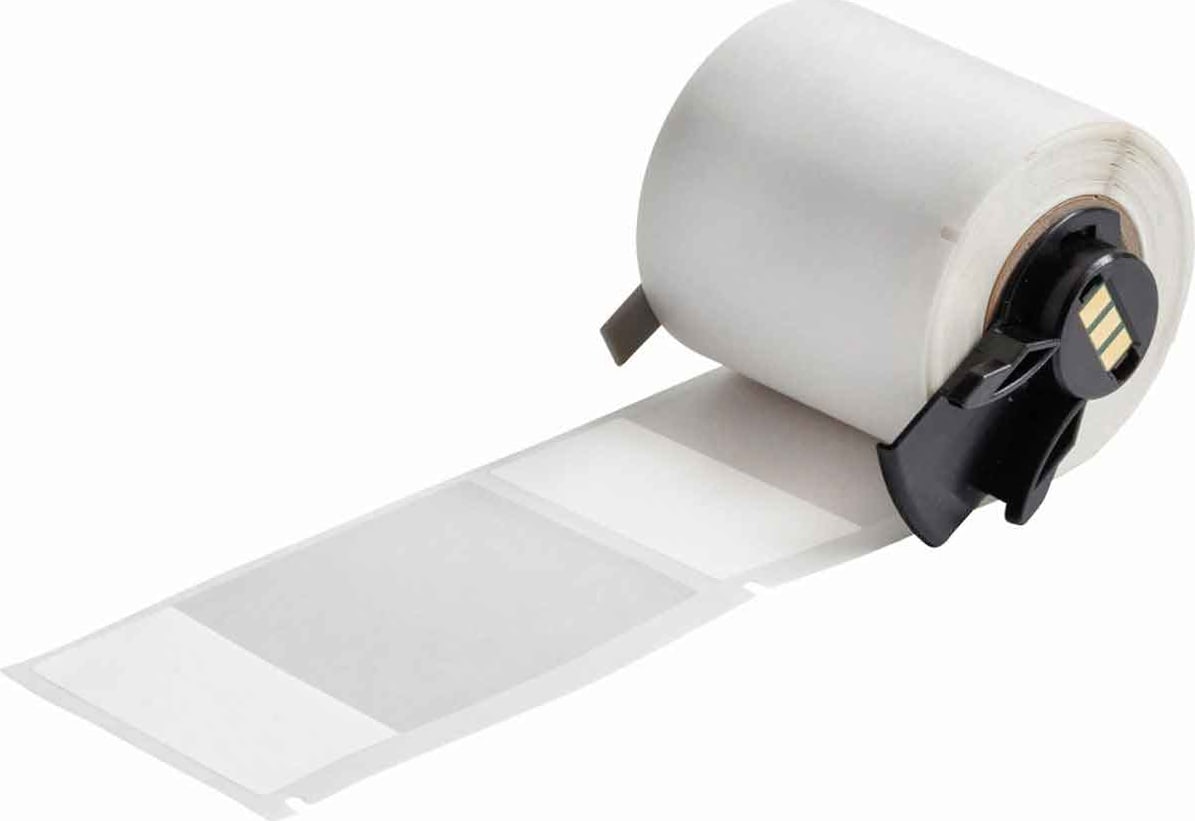 Brady M6-66-427 - Labels, Self Laminating & Wrap Around, Acrylic Adhesive, White, Clear, Matte, Vinyl