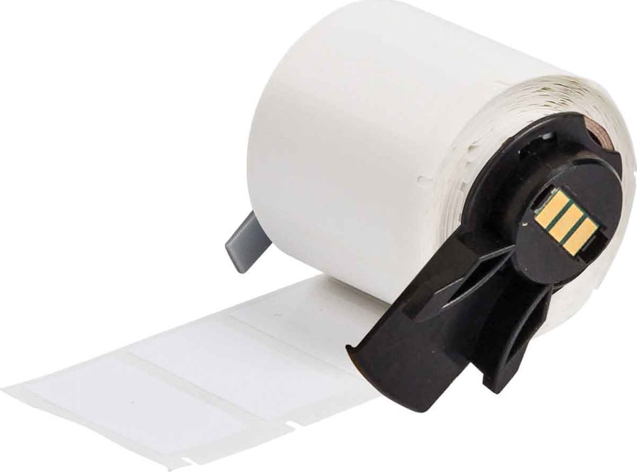 Brady M6-7-498 - Vinyl Cloth Labels, Repositionable, Multi-Purpose, for M6 M7 Printers, 0.5' x 0.5'