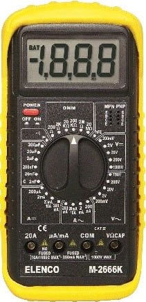 Elenco M-2666K Deluxe Full Function Digital Multimeter Kit