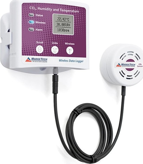 MadgeTech RFCO2RHTemp2000A - Wireless CO2, Humidity and Temperature Data Logger