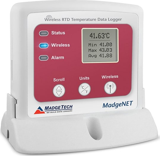 MadgeTech RFRTDTemp2000A - Wireless Precision RTD Based Temperature Data Logger