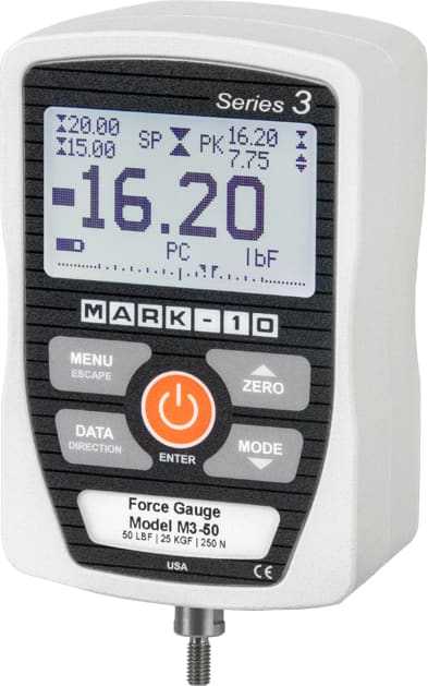 Mark-10 M3-012 - Digital Force gauge, 0.12 lbF / 50 gF / 0.5 N