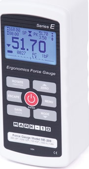 Mark-10 ME-200 - Ergonomics force gauge, 200 lbF / 3200 ozF / 100 kgF / 1000 N / 1 kN