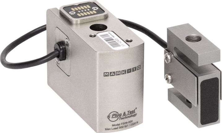 Mark-10 FS06-100 - Plug and Test Force Sensor, Tension/Compression, 100 lbF