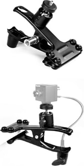 Marshall CVM-20 Heavy Duty Clamp: Durable Heavy Duty Steel, Swivel Head, Spring Clamp and Pole Adapter
