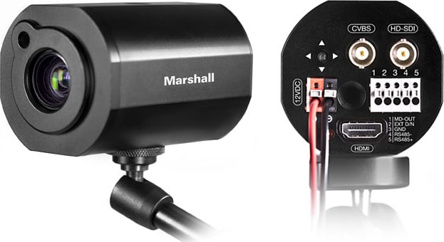 Marshall CV350-5X Marshall CV350-5X Broadcast 2.3MP 1080p Day/Night HD-SDI AF Compact Camera, 5x Optical Zoom, 60fps