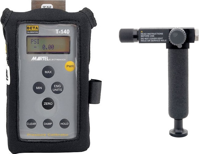 Martel T-140-30 KIT Pressure Calibrator -15 to 30 PSIG Kit with MECP100 pump
