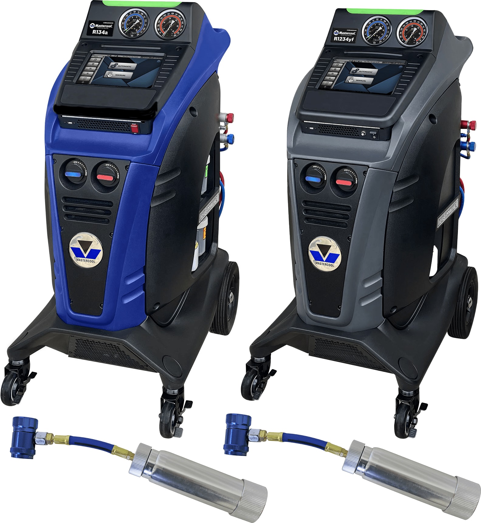 Mastercool COMD-RRR-KIT-2A - R/R/R Combo Kit (with Commander2100, Commander4100, and (2x) 53123-YF Universal Dye Injectors)