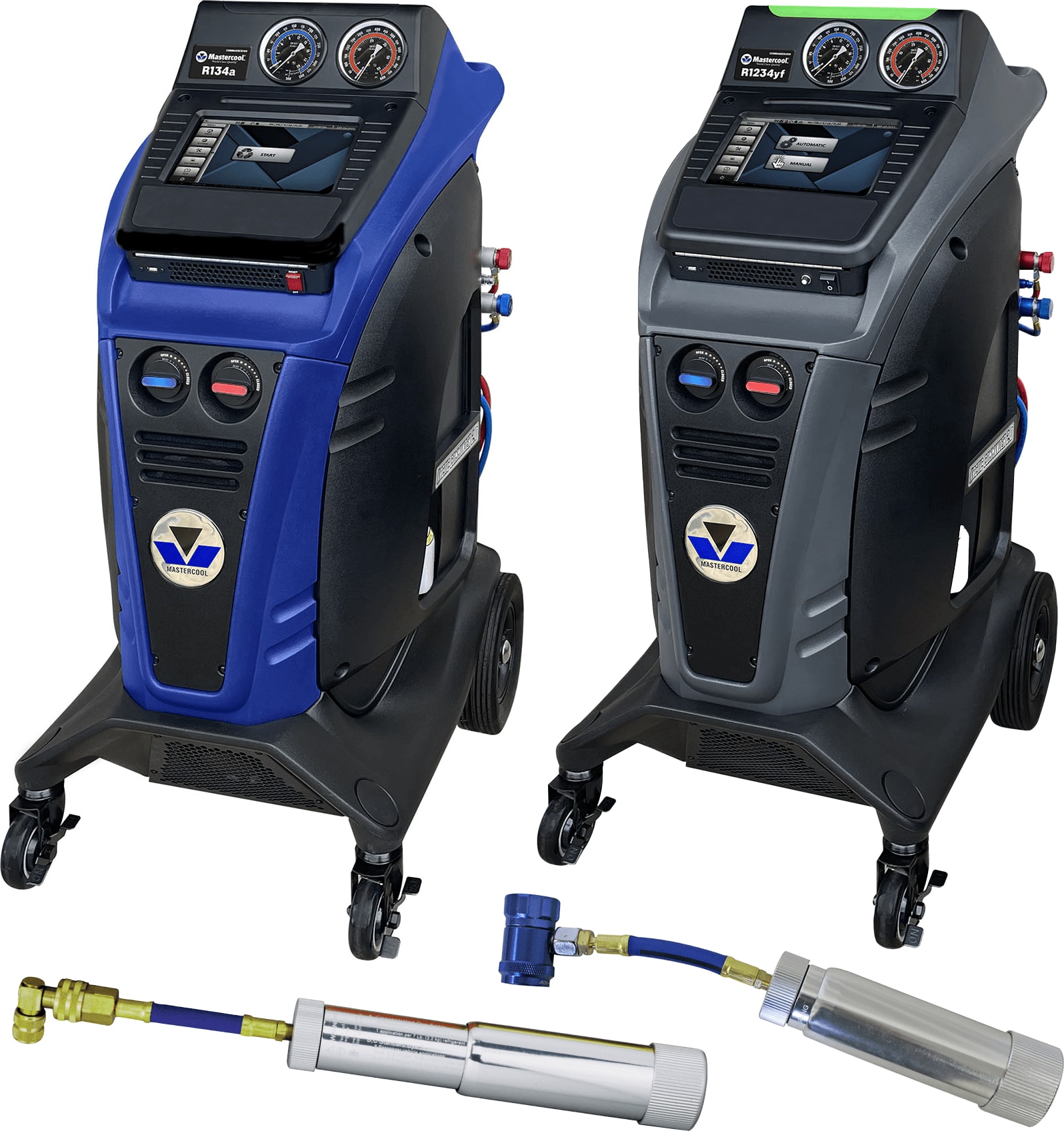 Mastercool COMD-RRR-KIT-3A - R/R/R Combo Kit (with Commander1100, Commander4100, 53123 and 53123-YF Refillable Universal Dye Injectors)