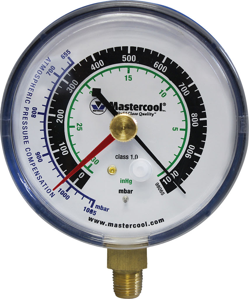 Mastercool 98065 - Analog Vacuum Gauge, 1/8' NPT Male Thread Fitting
