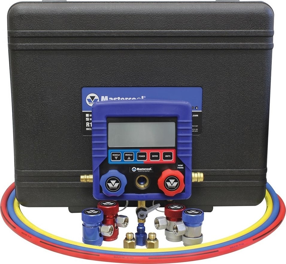 Mastercool 99172 Digital Manifold with hoses and couplers