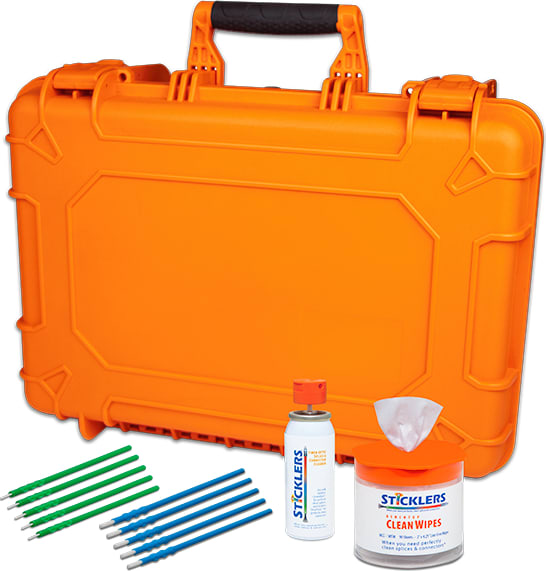 Sticklers MCC-P360FK - Pro360 Touchless Fiber Optic Cleaner Field Kit, Rechargeable, 9/Pcs.