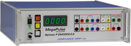Compliance Biphasic P EN45502-2 - MegaPulse Surge Tester