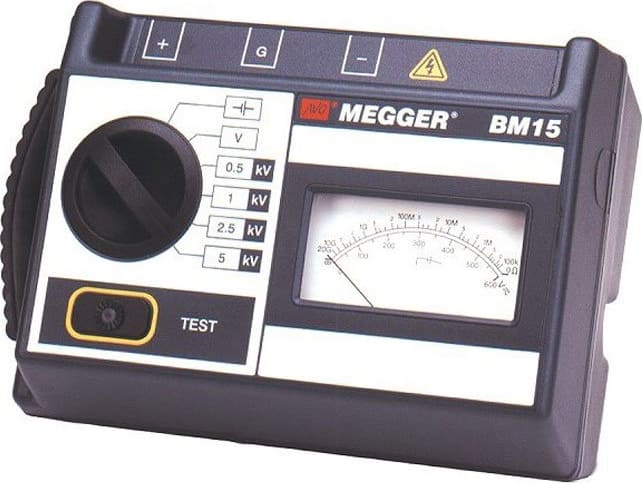 Megger BM15 - 5kV Analog Megohmmeter
