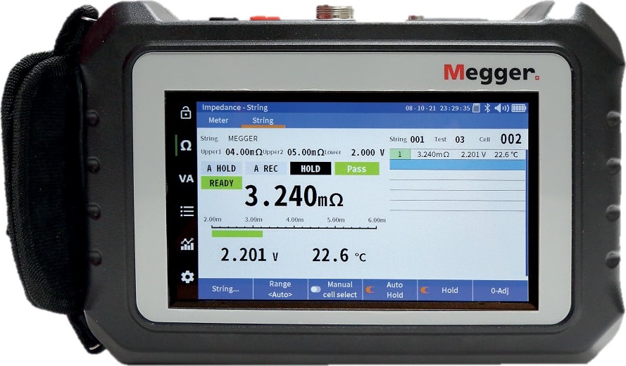 Megger BITE5 - Battery Tester (lead acid (VLA and VRLA), NiCD, and Lithium-ion)