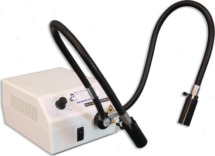 Meiji Techno FL-5000-US-DG - Dual Arm LED Fiber Optic Illuminator