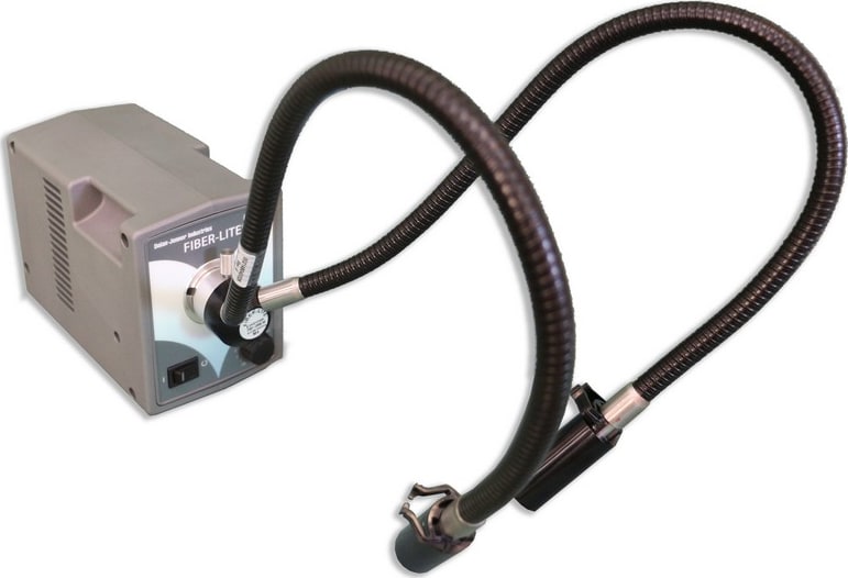 Meiji Techno FL-6000-US-DG - Dual Arm LED Fiber Optic Illuminator