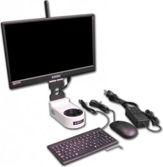 Meiji Techno HD-MT15UWF - 12MP Camera with Integrated 15-inch HDMI Monitor, WiFi for MT Series