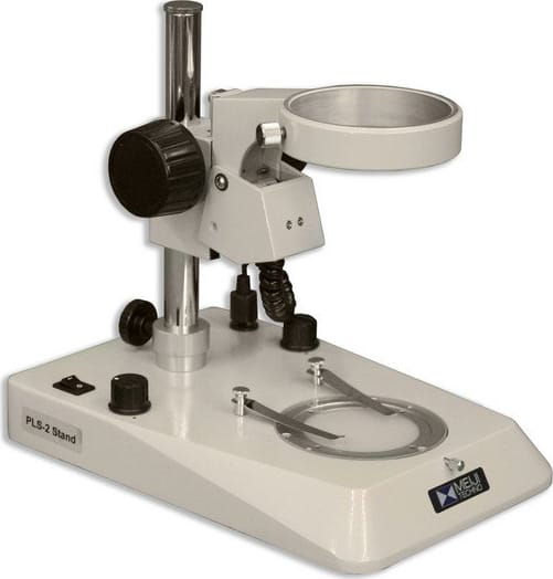 Meiji Techno PLS-2 - Narrow Pole Stand with Incident/Transmitted LED Lighting