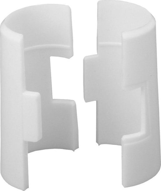 Metro 9985W - Plastic Split Sleeves Replacements for Super Erecta Wire Shelving, White, Pack of 4