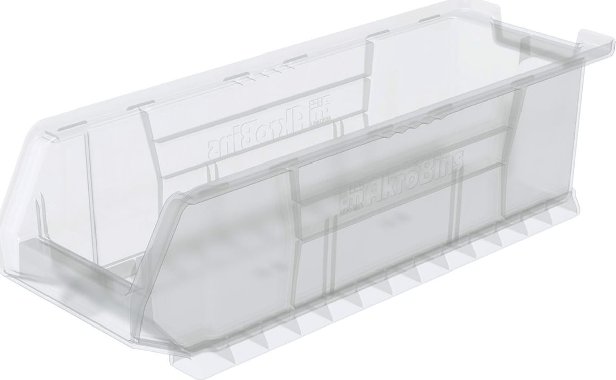 Metro MB30289CLS - Large Stacking Supply Bin, Clear, 23.8″L x 18.25″W x 12″H