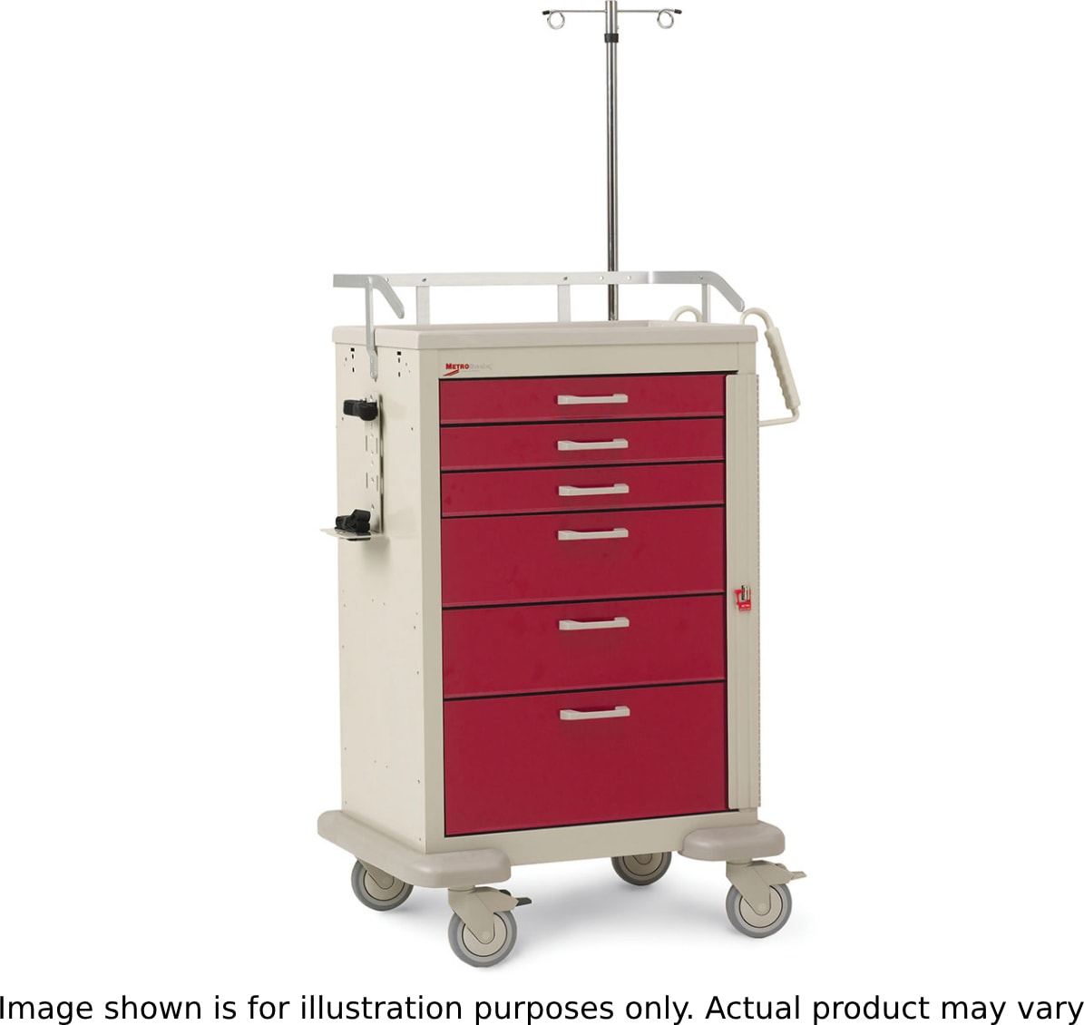 Metro MBX3210CRT2 - Basix Crash Cart, Steel/Polymer, Taupe