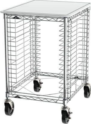 Metro RE1P - Portable Wire Prep Racks, 1.5' Spacing, 16 Pan Capacity