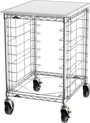 Metro RE3P - Portable Wire Prep Racks, 3' Spacing, 8 Pan Capacity
