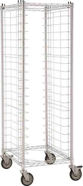Metro RE3S - End-Load Wire Tray Rack, Stainless Steel, 3' Slide Spacing, 21.75?W x 27?L x 69?H