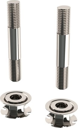 Metro CRDD9972 - Post Extension Hardware Kit for Social Distancing Shield, Stainless Steel, Silver